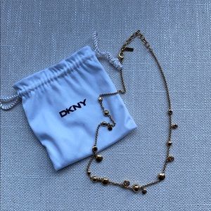 DKNY Gold Stone Necklace